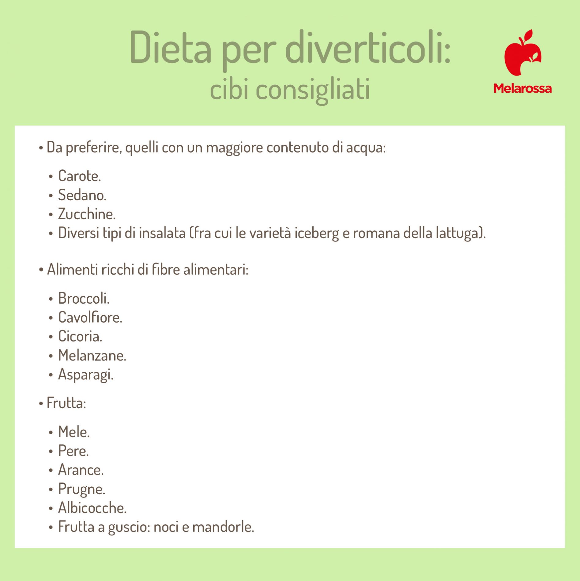 Dieta per diverticoli: cosa mangiare, cibi vietati, esempio di menù 2 dieta per diverticoli: alimenti concessi