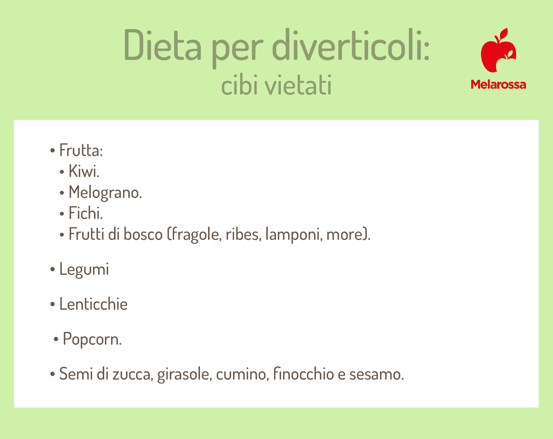 Dieta per diverticoli: cosa mangiare, cibi vietati, esempio di menù 3 dieta per diverticoli: cibi vietati