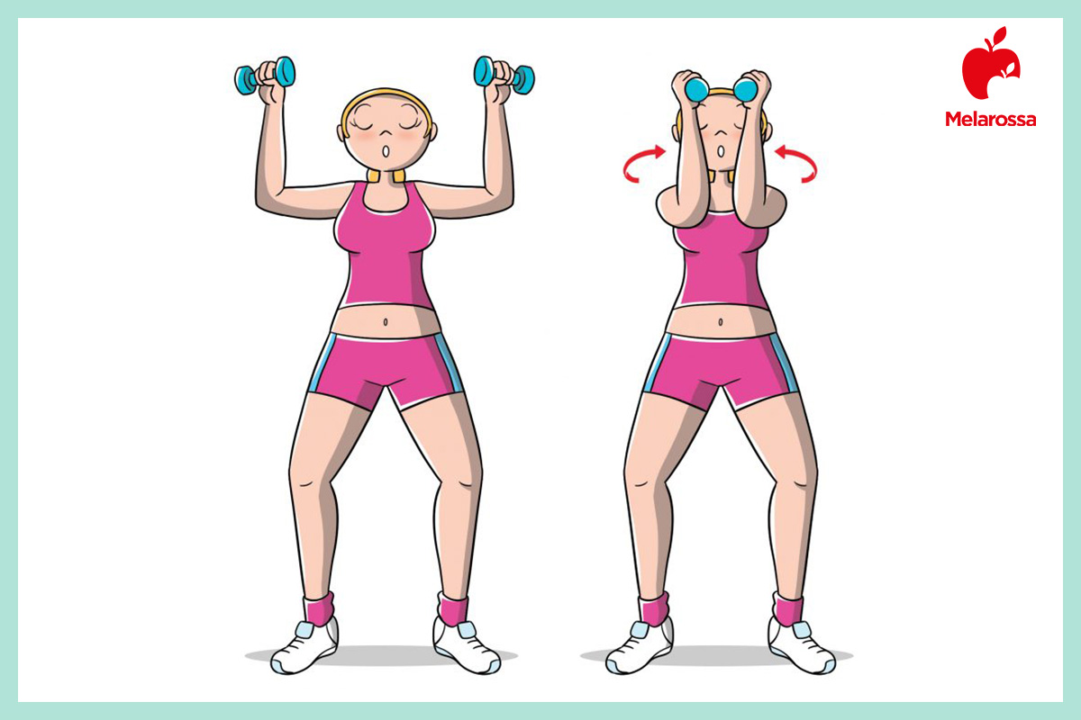 Esercizi per le braccia da fare a casa per tonificare i bicipiti e tricipiti 9 esercizi per le braccia: chest press