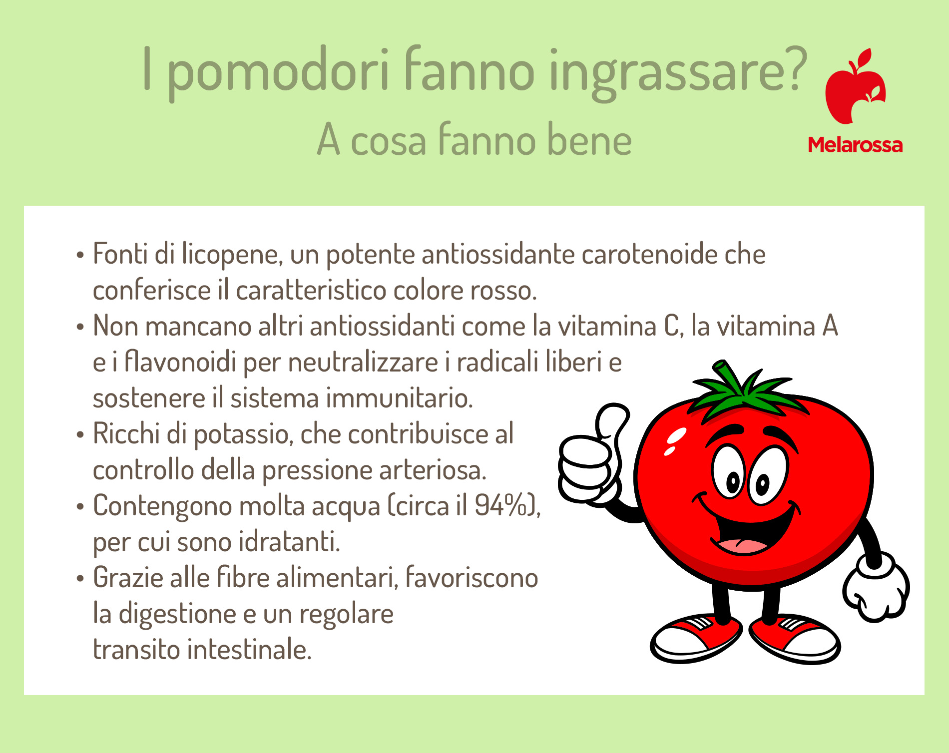 I pomodori fanno ingrassare? Calorie e quanti puoi mangiarne se sei a dieta 1 Pomodori: a cosa fanno bene