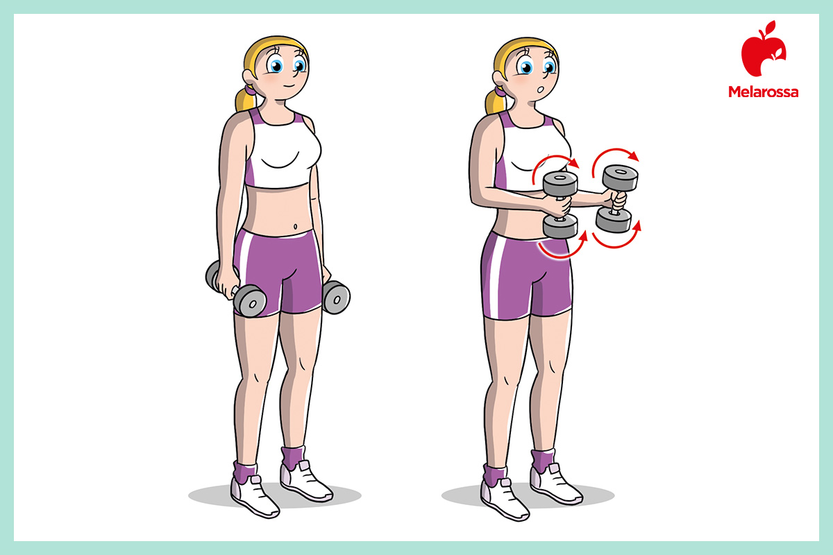 Esercizi bicipiti: i migliori allenamenti per tonificarli 4 esercizi bicipiti: twisting curl