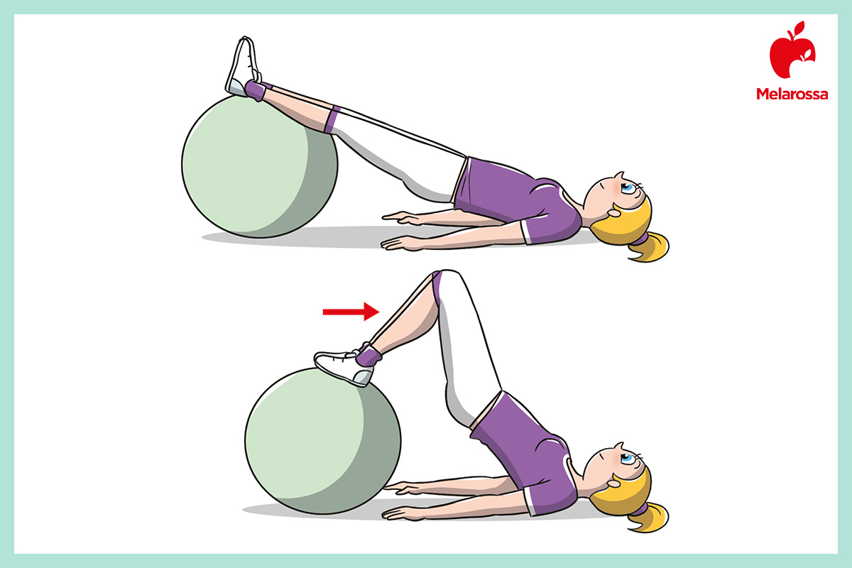 Culotte de cheval: come ridurle con esercizi e consigli 3 illustrazione su come fare il leg curl per ridurre le culotte de cheval