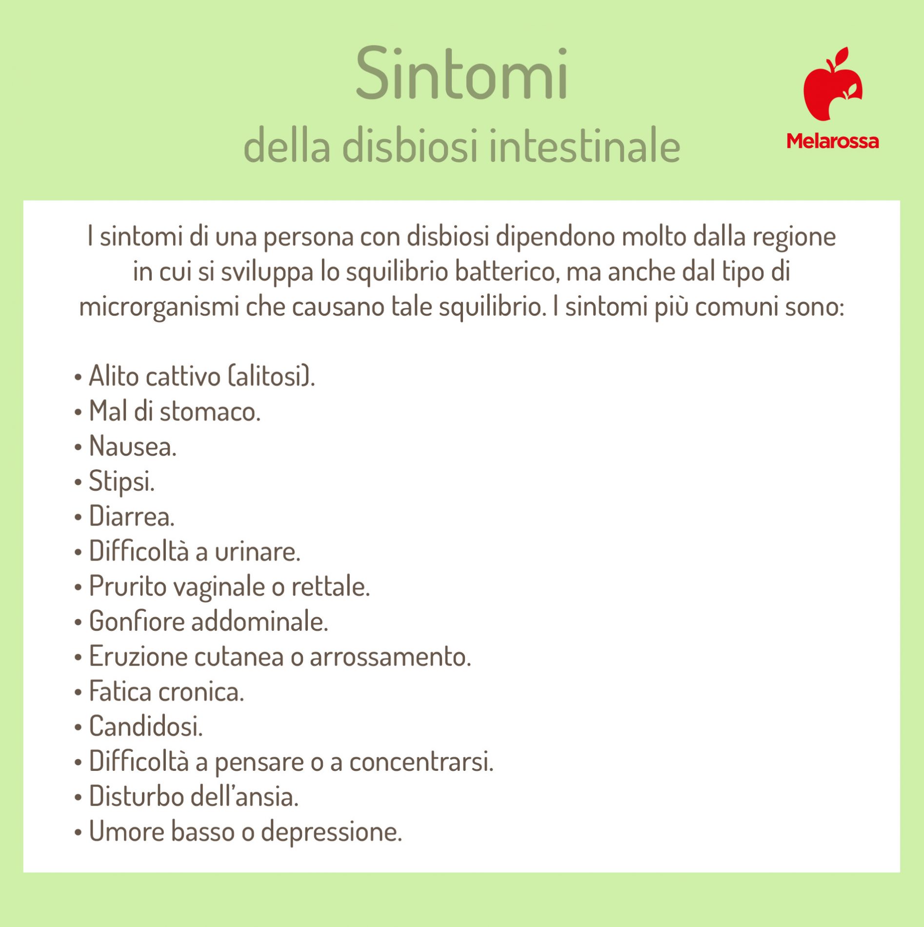 Disbiosi intestinale: che cos'è, sintomi, cause, cosa mangiare, esempio di menù settimanale, cure 1 quali sono i sintomi della disbiosi intestinale