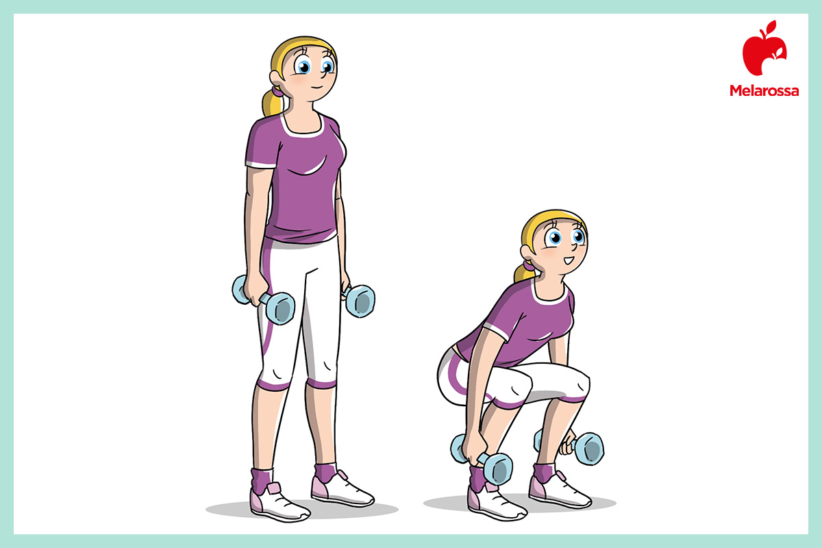 Culotte de cheval: come ridurle con esercizi e consigli 4 squat con manubri per combattere le culotte de cheval