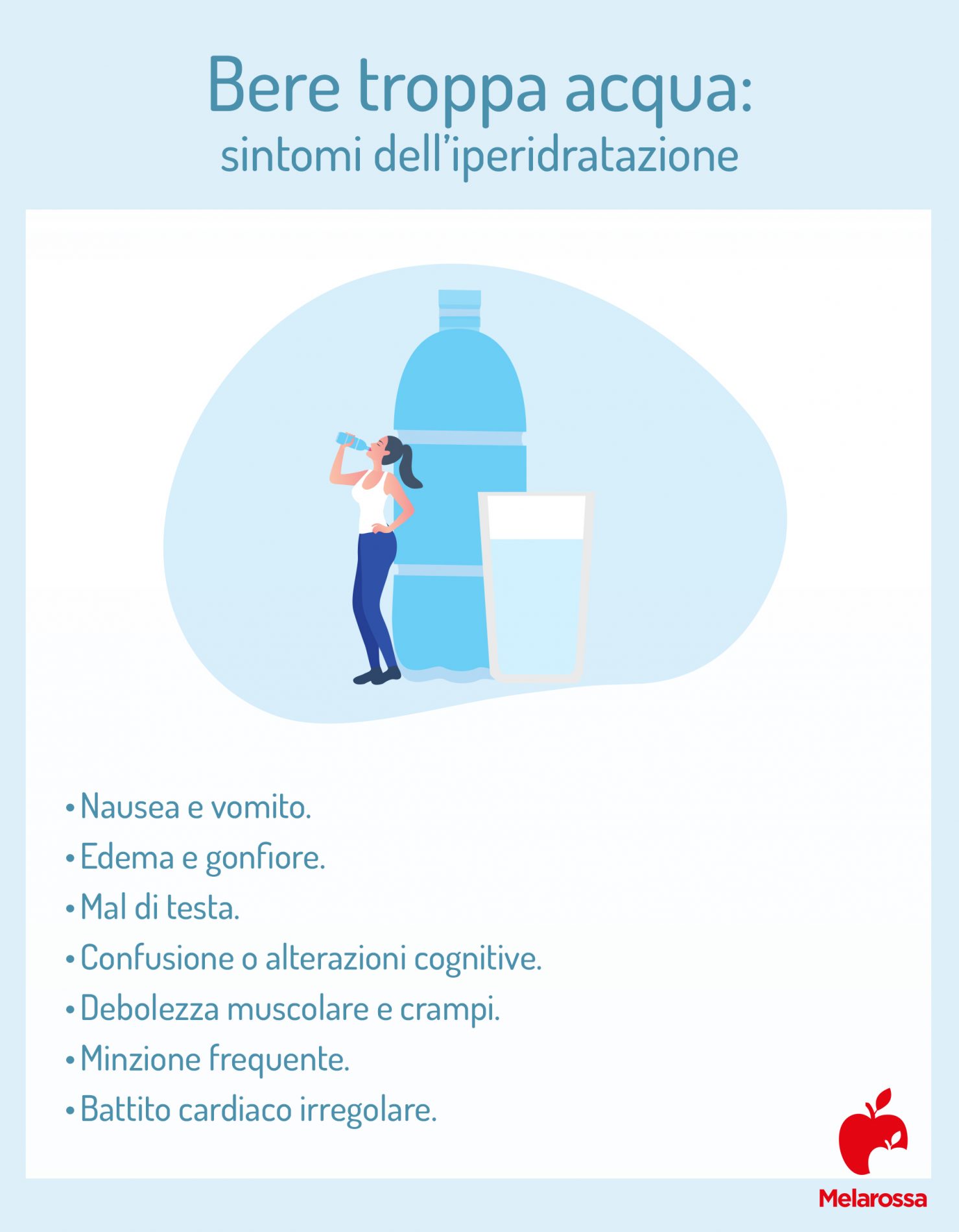 Bere troppa acqua fa male? Sintomi e conseguenze dell'iperidratazione 2 bere troppa acqua: sintomi