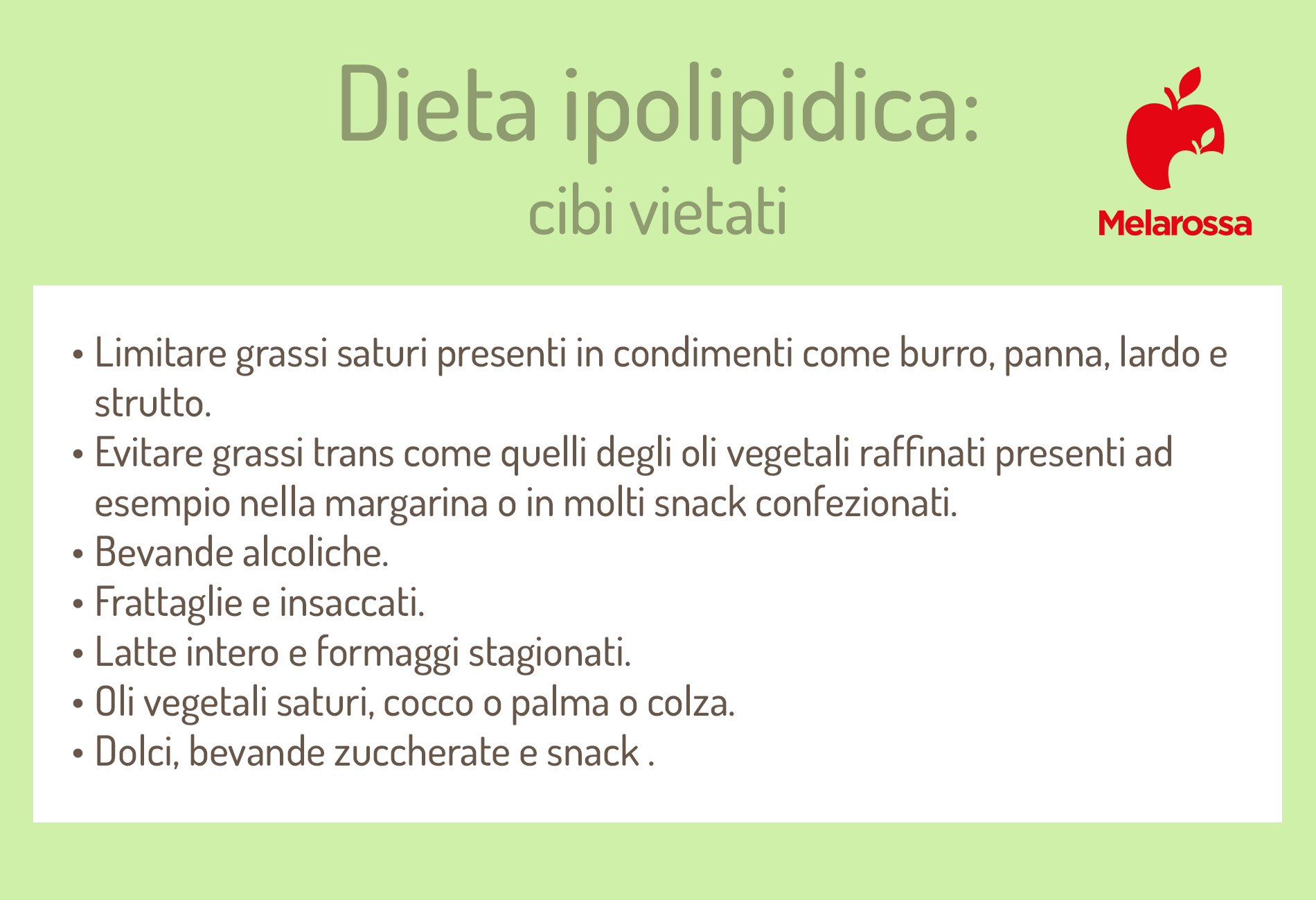 Dieta ipolipidica: che cos'è, come funziona, cosa mangiare, esempio di menù e limiti 2 dieta ipolipidica: cibi vietati