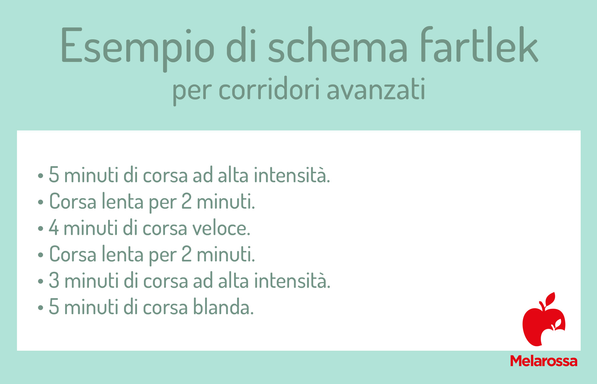 Fartlek: cos'è, come funziona, benefici, tabelle di allenamento per la corsa 4 fartlek: tabella di allenamento per corridori avanzati