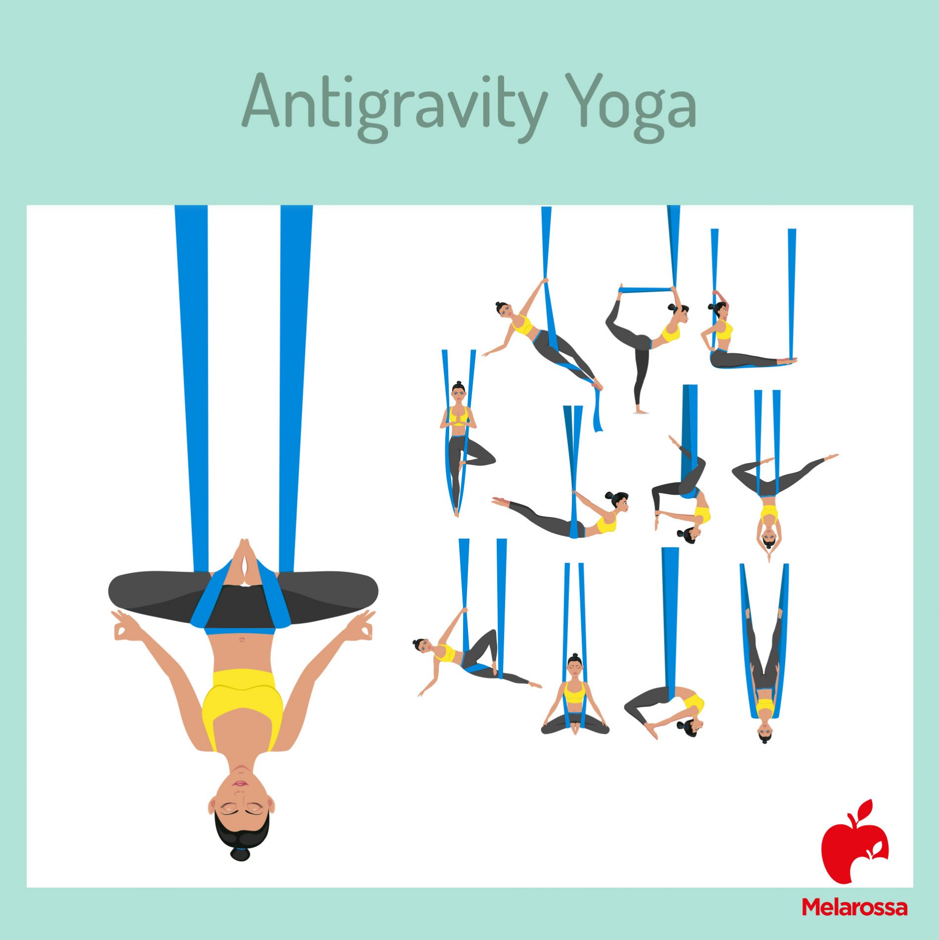 Antigravity Yoga: che cos'è, pratica, benefici, controindicazioni 1 Antigravity Yoga: che cos'è?