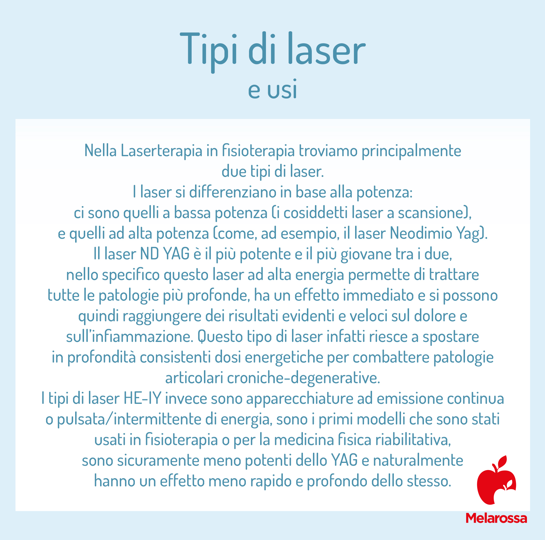 Laserterapia: che cos'è, a cosa serve, come funziona, benefici della fisioterapia con laser 1 laserterapia: tipi di laser