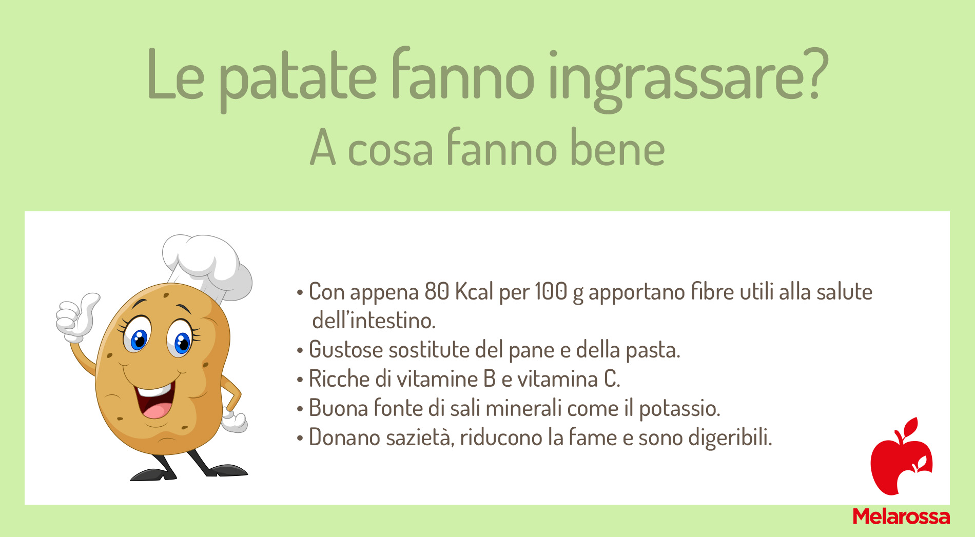 Le patate fanno ingrassare? Scopri le calorie e quante mangiarne a dieta e non 1 patate: a cosa fanno bene