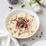 Risotto con Salamini Italiani alla Cacciatora DOP, Cipolla Rossa di Tropea IGP e ricotta 2 ricetta risotto con salamini italiani