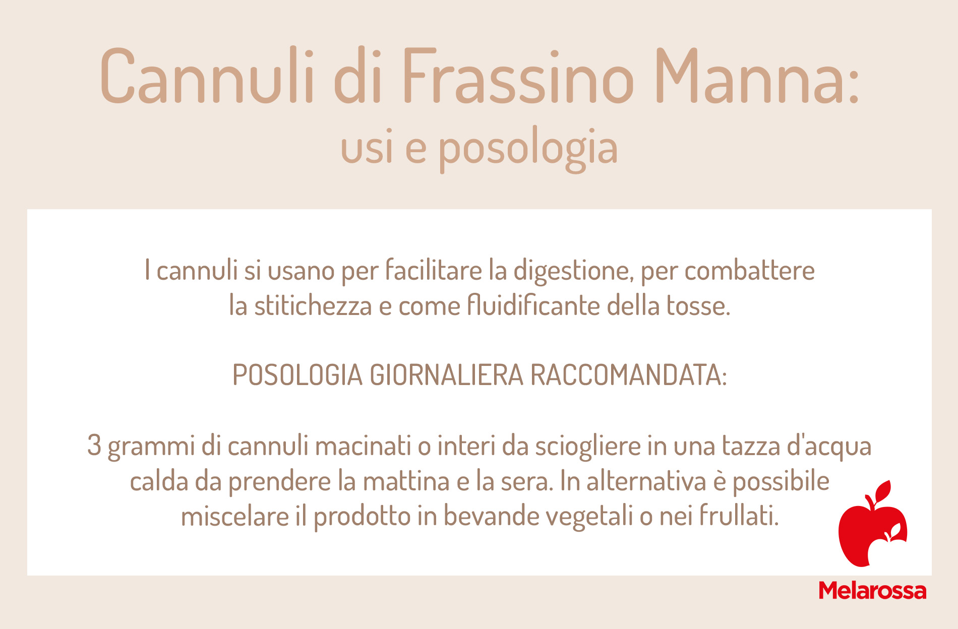Manna: che cos'è, a cosa serve, proprietà e modalità d'uso del lassativo naturale 4 Cannuli di Frassino manna: come usarli e posologie