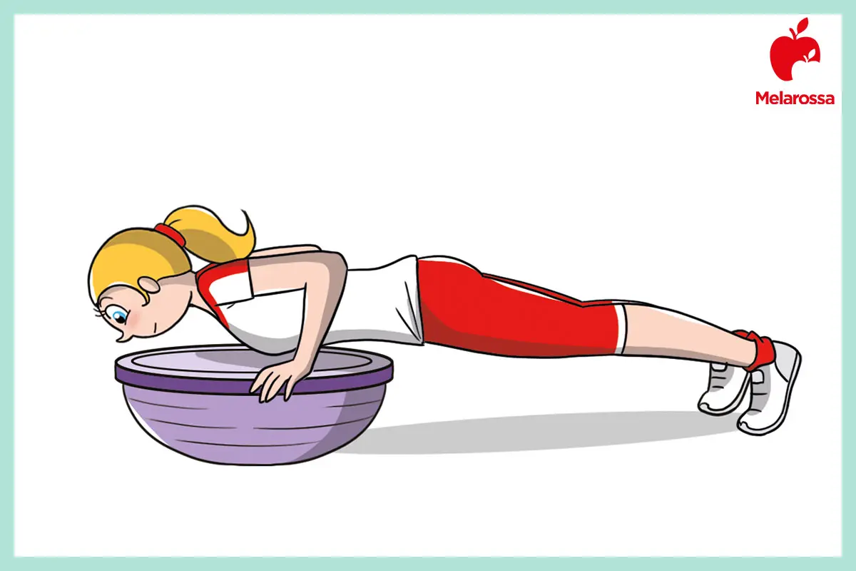 Bosu: come usarlo, benefici, esercizi e programma di allenamento per tonificare la muscolatura profonda 10 flessioni con il bosu
