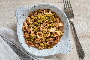 Calamari con piselli: un secondo nutriente