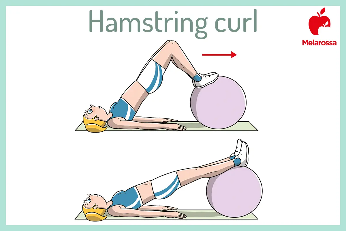 Core stability: cos’è, benefici, come allenarsi e i migliori esercizi per avere una pancia piatta 8 core stability: esercizio Hamstring curl con la palla
