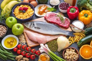 Iscriviti subito alla dieta Melarossa e scarica l'app 16 alimenti tipici della dieta mediterranea (frutta, verdure, pesce, carne bianca, ecc.)