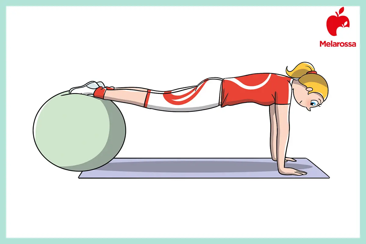 I migliori esercizi con la fitball per tonificare braccia, gambe e addominali 5 esercizi con la fitball elevated plank