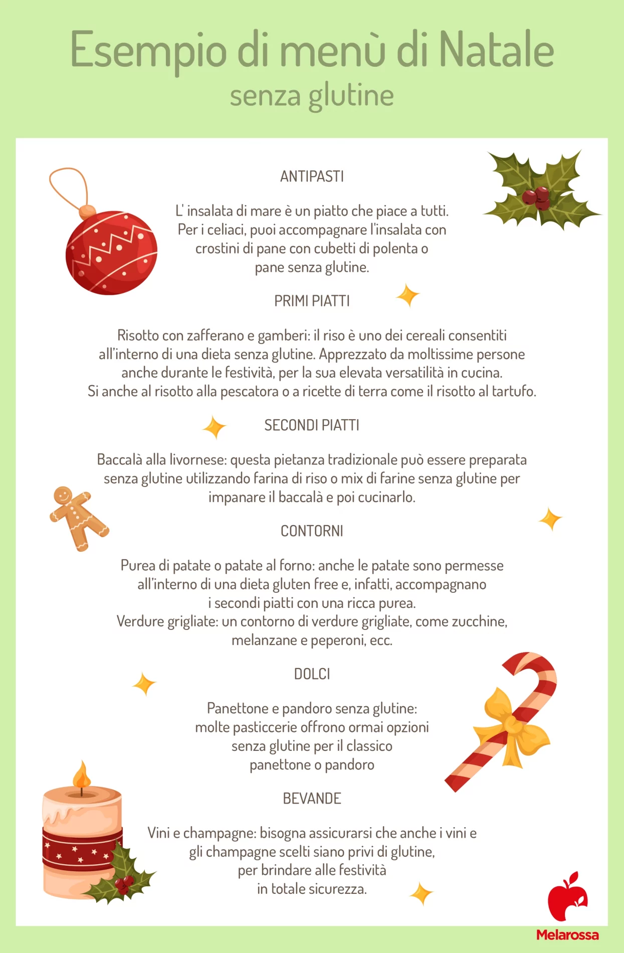 Menù di Natale senza glutine: ricette gluten free e abbinamenti consigliati per celiaci 4 esempio di menù di Natale senza glutine