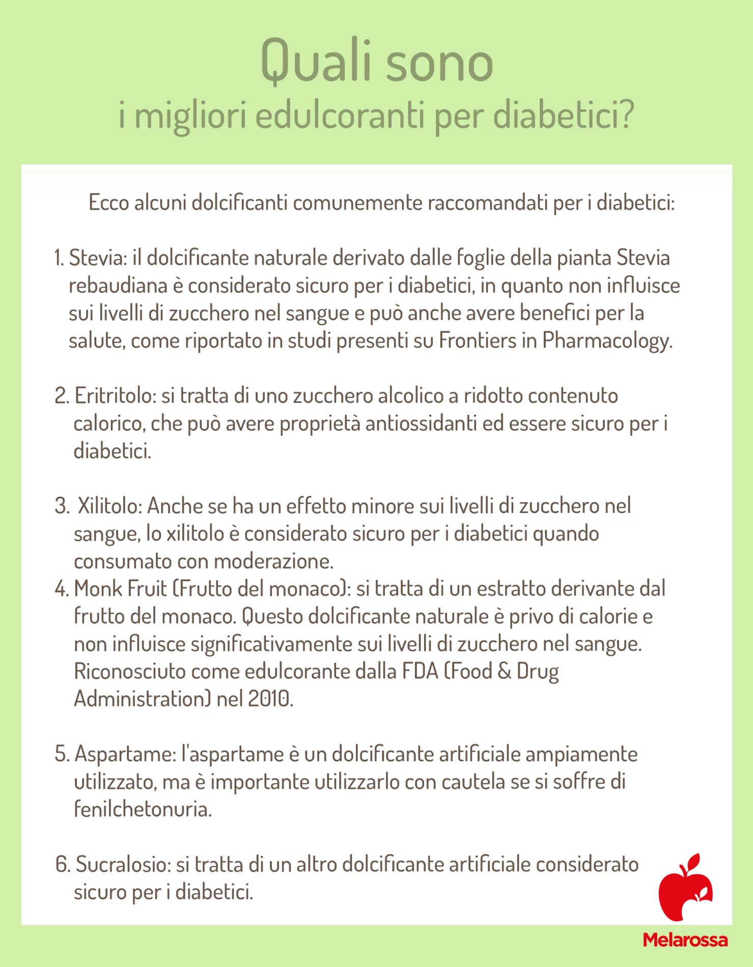Edulcoranti o dolcificanti: cosa sono, elenco, calorie, fanno male alla salute? 3 i migliori edulcoranti per diabetici