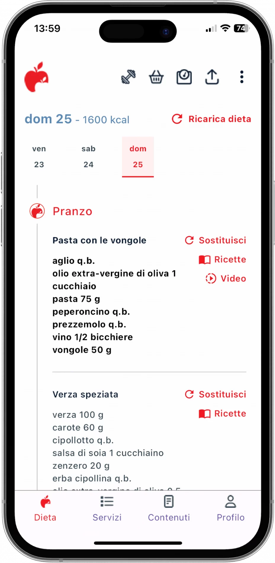 Dimagrisci con l'app di Melarossa: scopri i vantaggi e come funziona 6 Dimagrisci con l'app Melarossa: dieta personalizzata