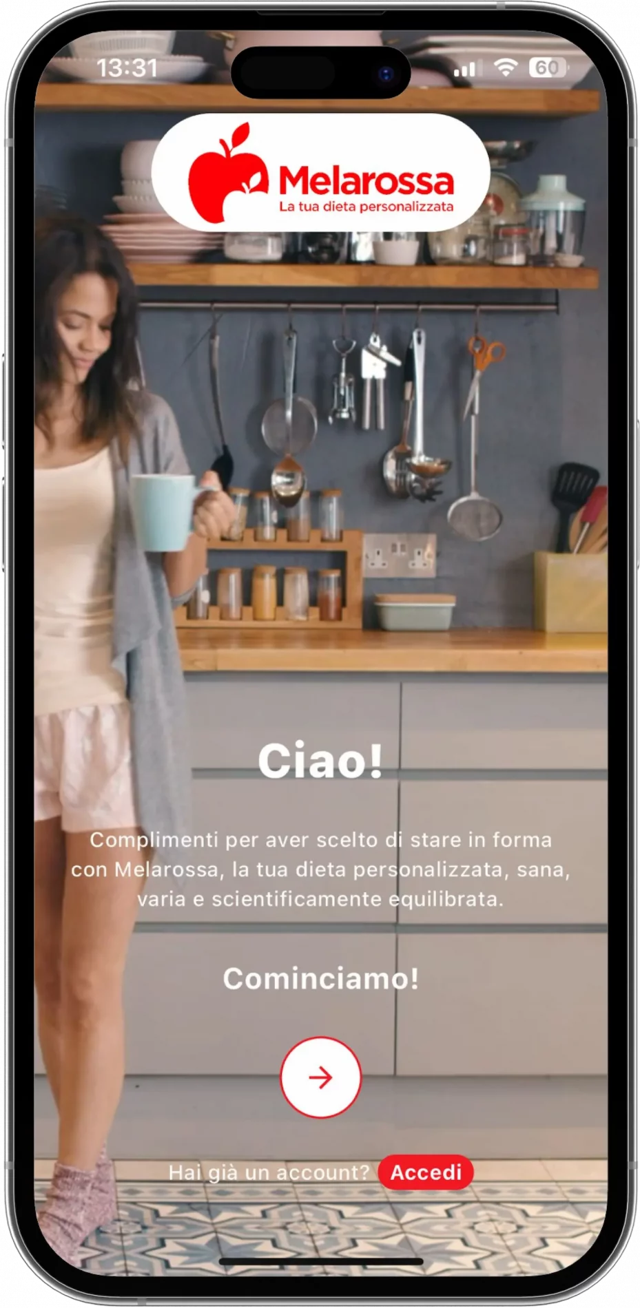 Dimagrisci con l'app di Melarossa: scopri i vantaggi e come funziona 1 Dimagrisci con l'app Melarossa: percorso di iscrizione