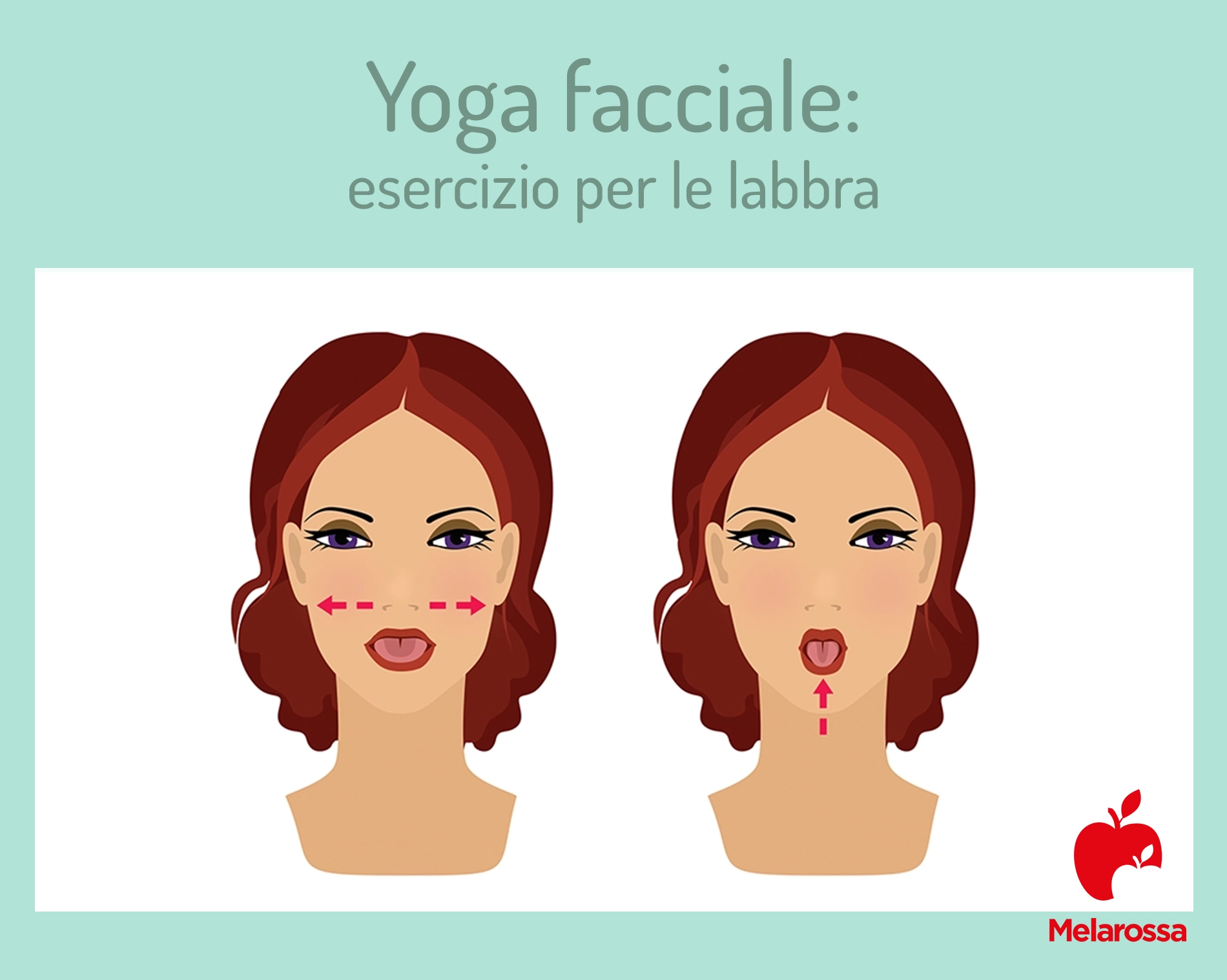 Yoga facciale contro le rughe: come funziona, benefici e i migliori esercizi 7 illustrazione yoga facciale per ridare forma alle labbra