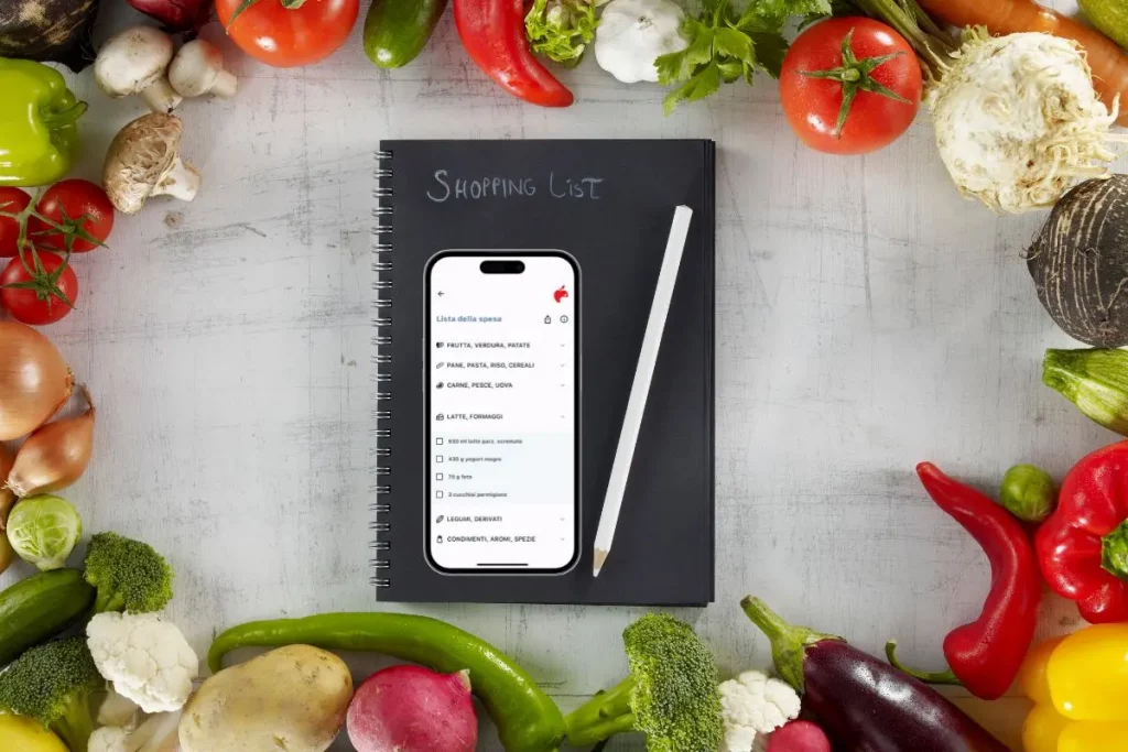 Dieta Melarossa: scopri la funzione "lista della spesa" e migliora la tua organizzazione in cucina 1 Lista della spesa app Melarossa