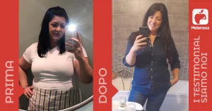 Iscriviti subito alla dieta Melarossa e scarica l'app 5 una donna prima e dopo la dieta Melarossa