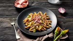 Pasta con Mortadella Bologna IGP e zucchine