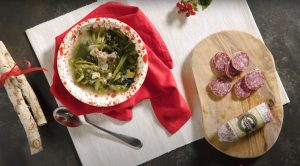 Minestra maritata con Salamini Italiani alla Cacciatora DOP