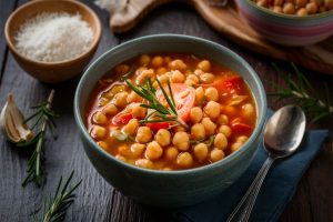 Zuppa di ceci: ricetta e videoricetta di un primo piatto caldo semplice