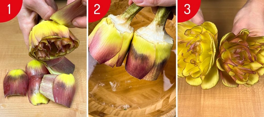 Carciofi alla giudia: la ricetta romana della tradizione 2 1-2-3