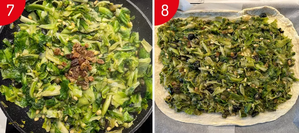 Pizza di scarola napoletana: ricetta originale step by step 4 pizza di scarola 7 8
