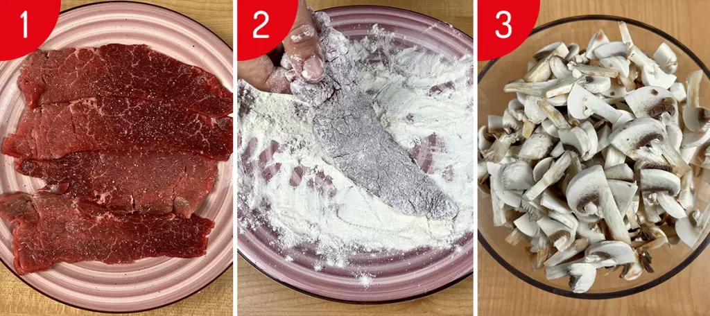Scaloppine ai funghi, un secondo appetitoso e completo 2 scaloppina-ai-funghi-step-1-2-3