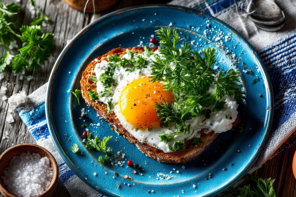 Ricette per la colazione: le migliori idee per un pasto sano 2 colazione salata: un toast con un uovo all'occhio di bue