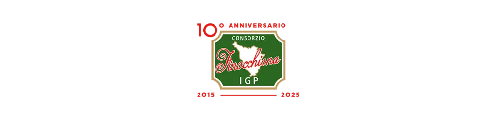 Finocchiona: calorie, porzioni in una dieta sana e idee ricette 1 Logo Finocchiona IGP 10° anniversario 2015 2025.