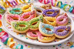 Mascherine di Carnevale: biscotti colorati e divertenti da fare in casa